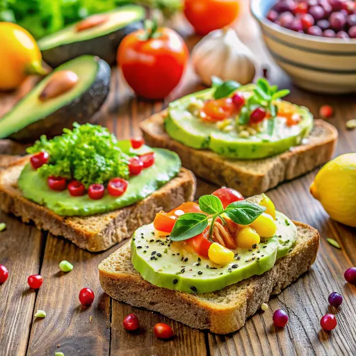 Toasts d'Avocat Épicés et Légumes Rôtis