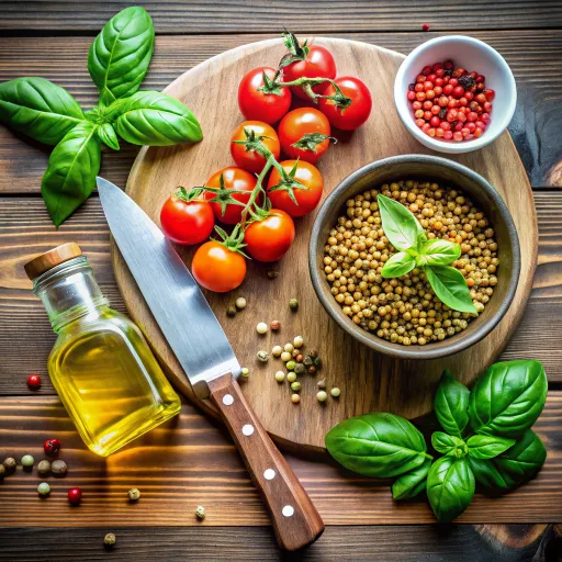 Salade de Lentilles Vertes aux Tomates Cerise